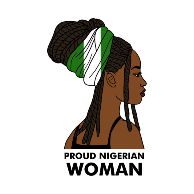 Proud Nigerian Woman, Nigeria Flag African by logiamerch