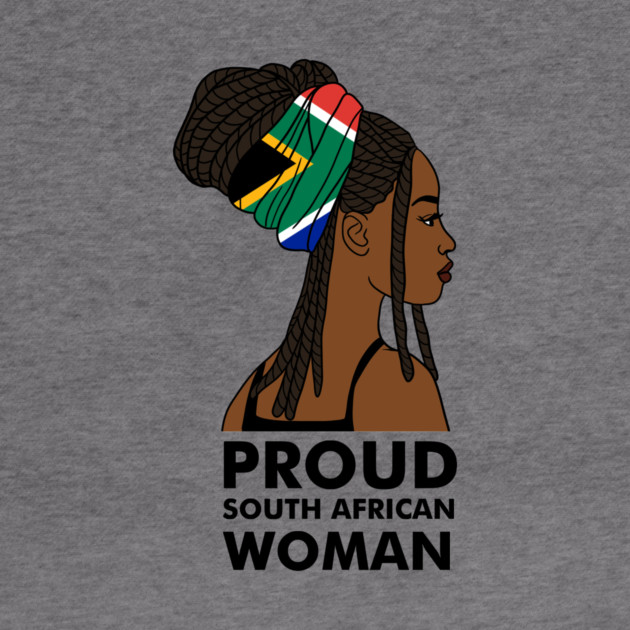 Proud South African Woman, South Africa Flag by logiamerch