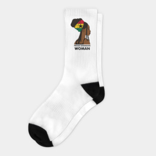 Proud Ghanaian Woman, Ghana Flag, African Socks