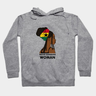 Proud Ghanaian Woman, Ghana Flag, African Hoodie