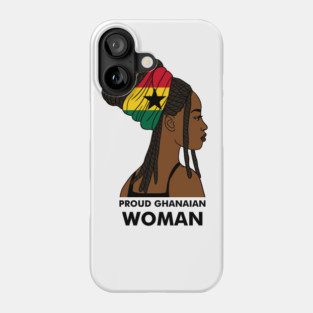 Proud Ghanaian Woman, Ghana Flag, African Phone Case