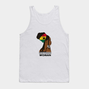 Proud Ghanaian Woman, Ghana Flag, African Tank Top