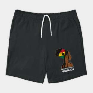 Proud Ghanaian Woman, Ghana Flag, African Shorts