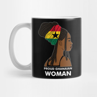 Proud Ghanaian Woman, Ghana Flag, African Mug