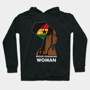 Proud Ghanaian Woman, Ghana Flag, African Hoodie
