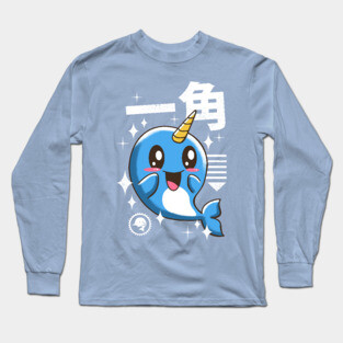Kawaii Narwhal Long Sleeve T-Shirt