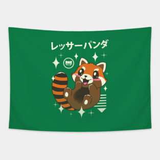Kawaii Red Panda Tapestry
