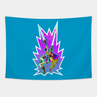 Glitch Techs Cosplay Tapestry