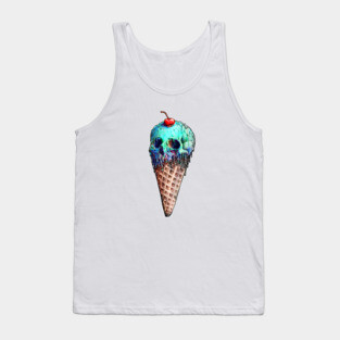 Ice Cream Skull Tank Top