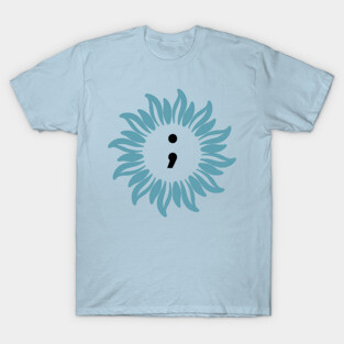 Semi Colon Suicide Awareness T-Shirt