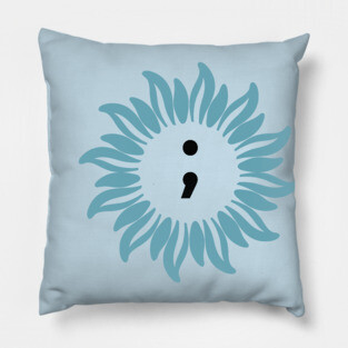 Semi Colon Suicide Awareness Pillow