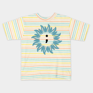 Semi Colon Suicide Awareness Kids T-Shirt