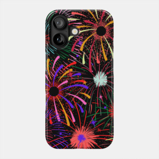 Wonderful and Colorful Fireworks Phone Case