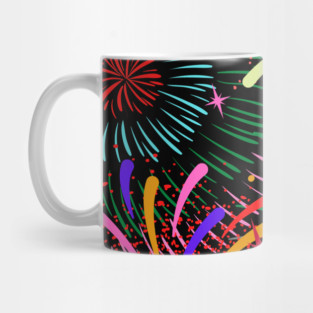 Wonderful and Colorful Fireworks Mug