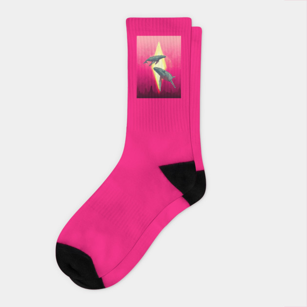 BIG WHALES Socks by DOSER
