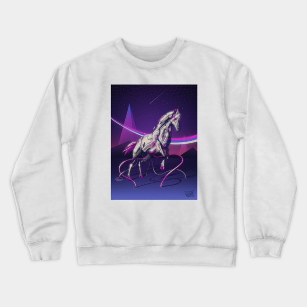 CRISTAL HORSE Crewneck Sweatshirt by DOSER