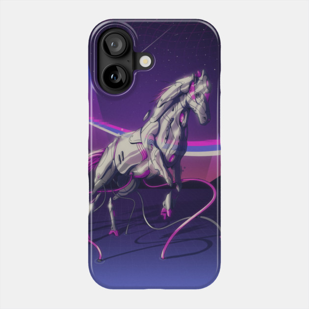 CRISTAL HORSE Phone Case by DOSER