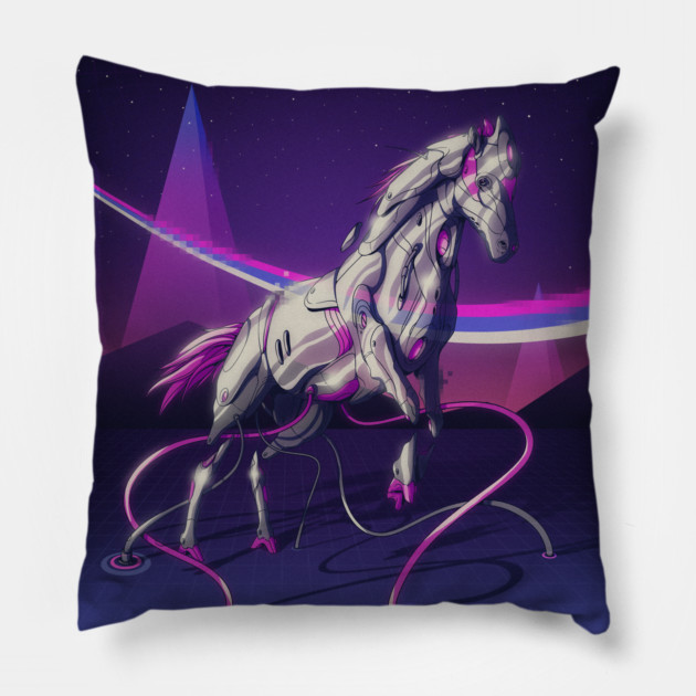 CRISTAL HORSE Pillow by DOSER