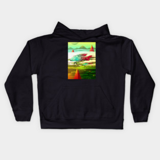 Big Fish 025 Kids Hoodie