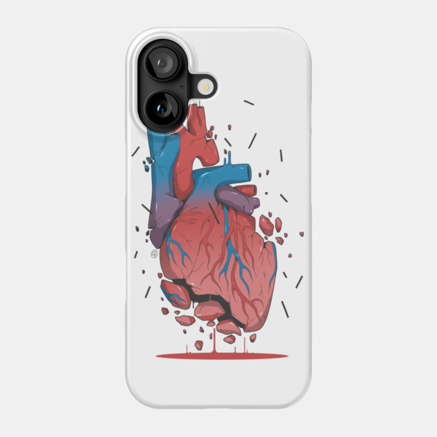 BROKEN HEART Phone Case by DOSER