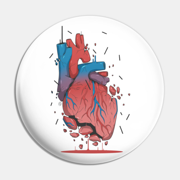 BROKEN HEART Pin by DOSER