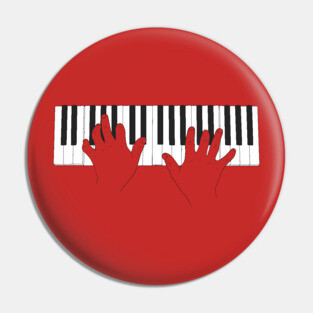 Piano Hands Pin