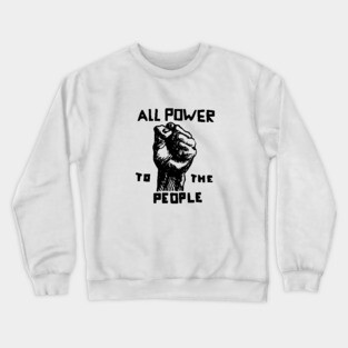 All Power To The People, Black Panthers, Black Panther Logo Crewneck Sweatshirt