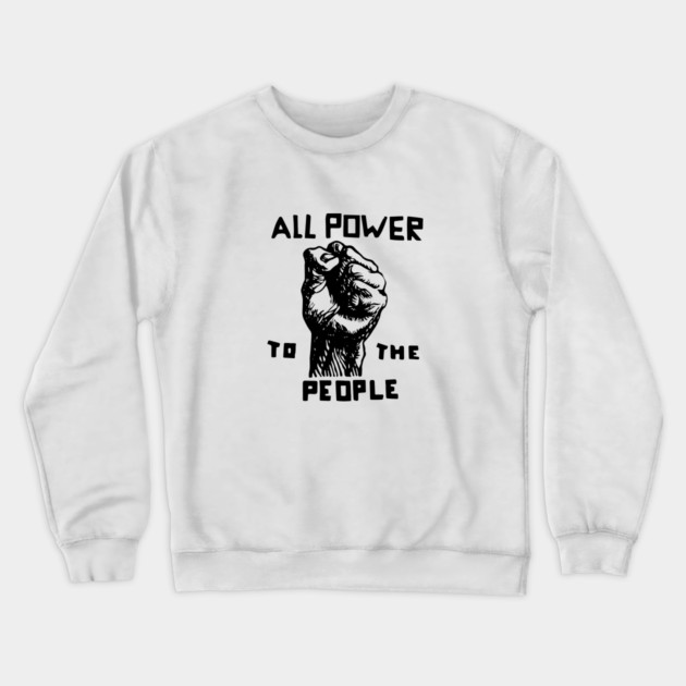 All Power To The People, Black Panthers, Black Panther Logo Crewneck Sweatshirt by UrbanLifeApparel