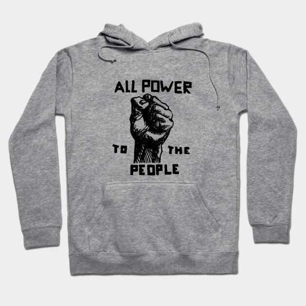 All Power To The People, Black Panthers, Black Panther Logo Hoodie by UrbanLifeApparel