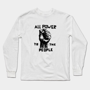 All Power To The People, Black Panthers, Black Panther Logo Long Sleeve T-Shirt