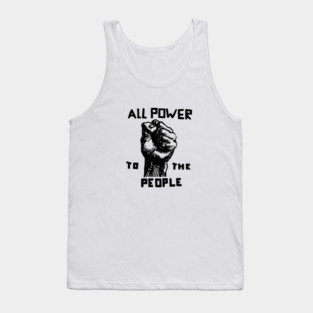 All Power To The People, Black Panthers, Black Panther Logo Tank Top