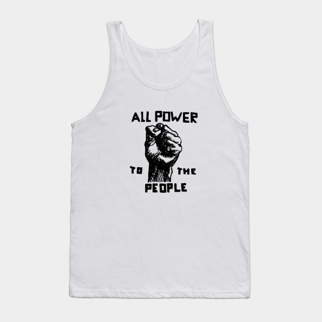 All Power To The People, Black Panthers, Black Panther Logo Tank Top by UrbanLifeApparel