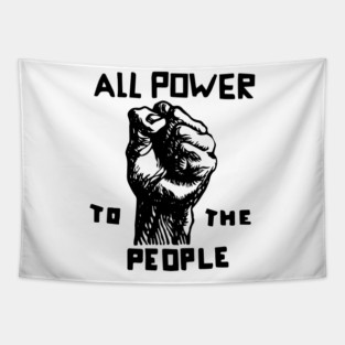 All Power To The People, Black Panthers, Black Panther Logo Tapestry