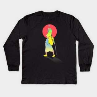 NINJA GIRL Kids Long Sleeve T-Shirt