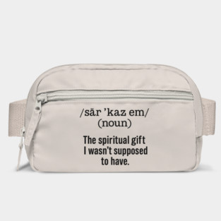Blessed be the sarcastic... Bag