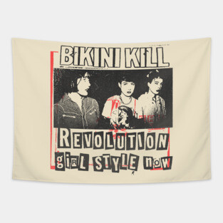 bikini kill // fanart Tapestry