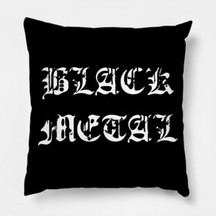 Black Metal Pillow