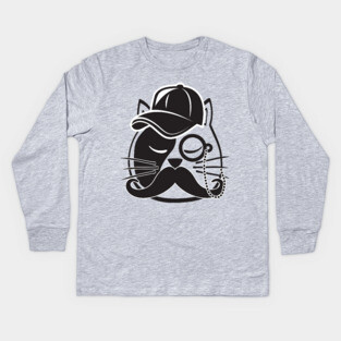 Cat Dad Kids Long Sleeve T-Shirt