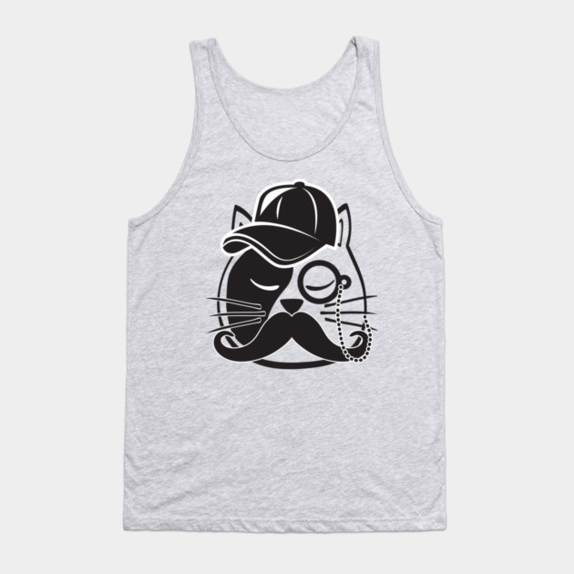 Cat Dad Tank Top by Pixel Threads 