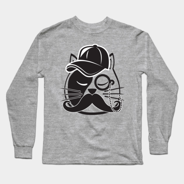 Cat Dad Long Sleeve T-Shirt by Pixel Threads 