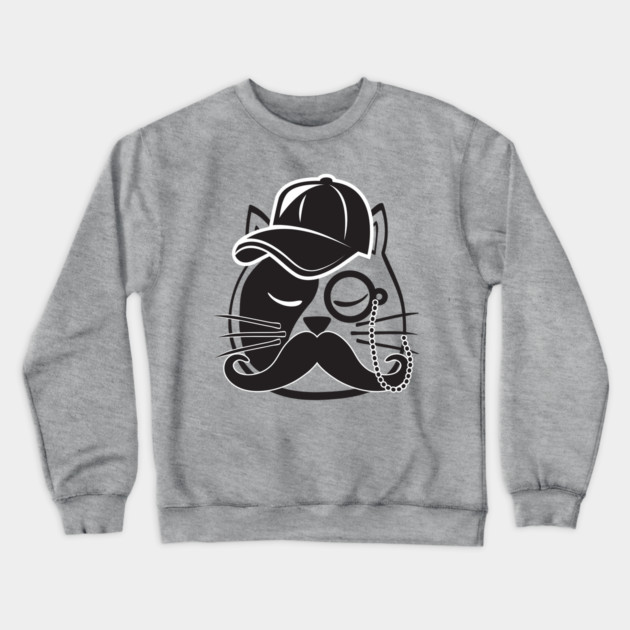 Cat Dad Crewneck Sweatshirt by Pixel Threads 
