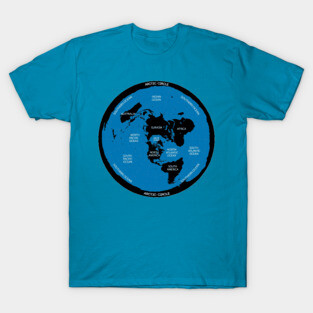 The Flat Earth Map T-Shirt