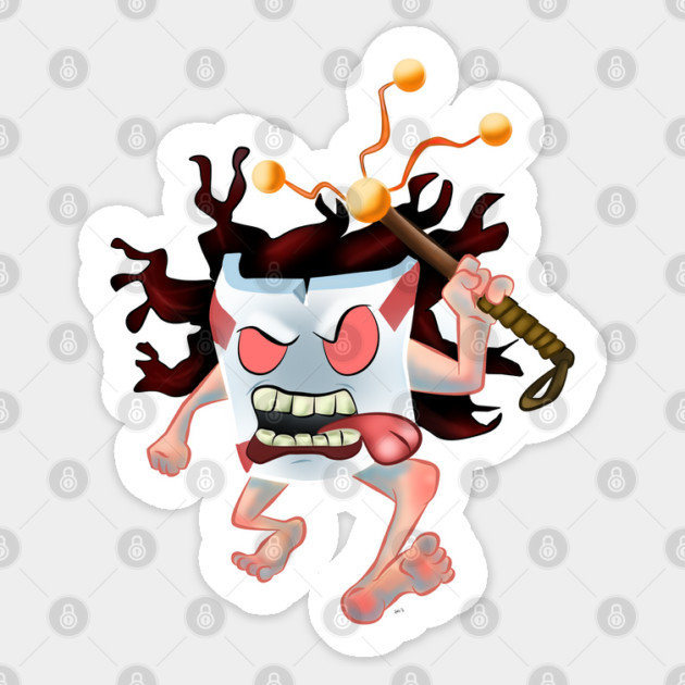 MASKED WITCH DOCTOR Sticker by droidmonkey