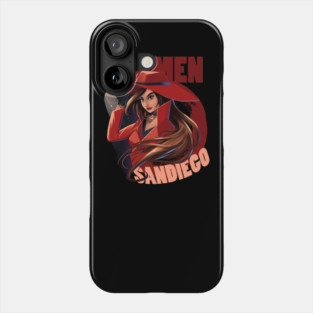 Carmen Sandiego Red Phone Case