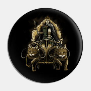 Freya - Medieval Viking Mythology - Norse Paganism Pin