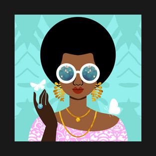 Afro Hairstyle Fashion Girl