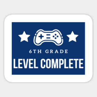 6th Grade Level Complete Sticker