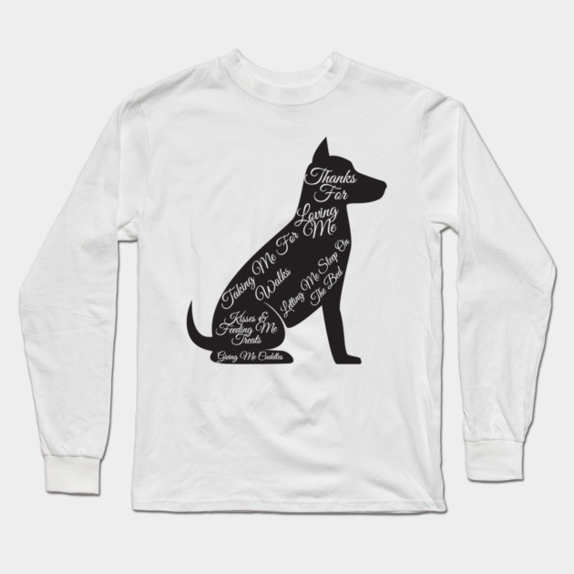 Dog Owner Long Sleeve T-Shirt by Pixel Threads 