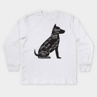 Dog Owner Kids Long Sleeve T-Shirt