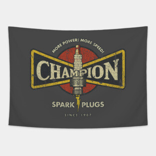 Champion More Power More Speed 1907 Tapestry